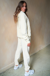 Solid Off White Sweatpants