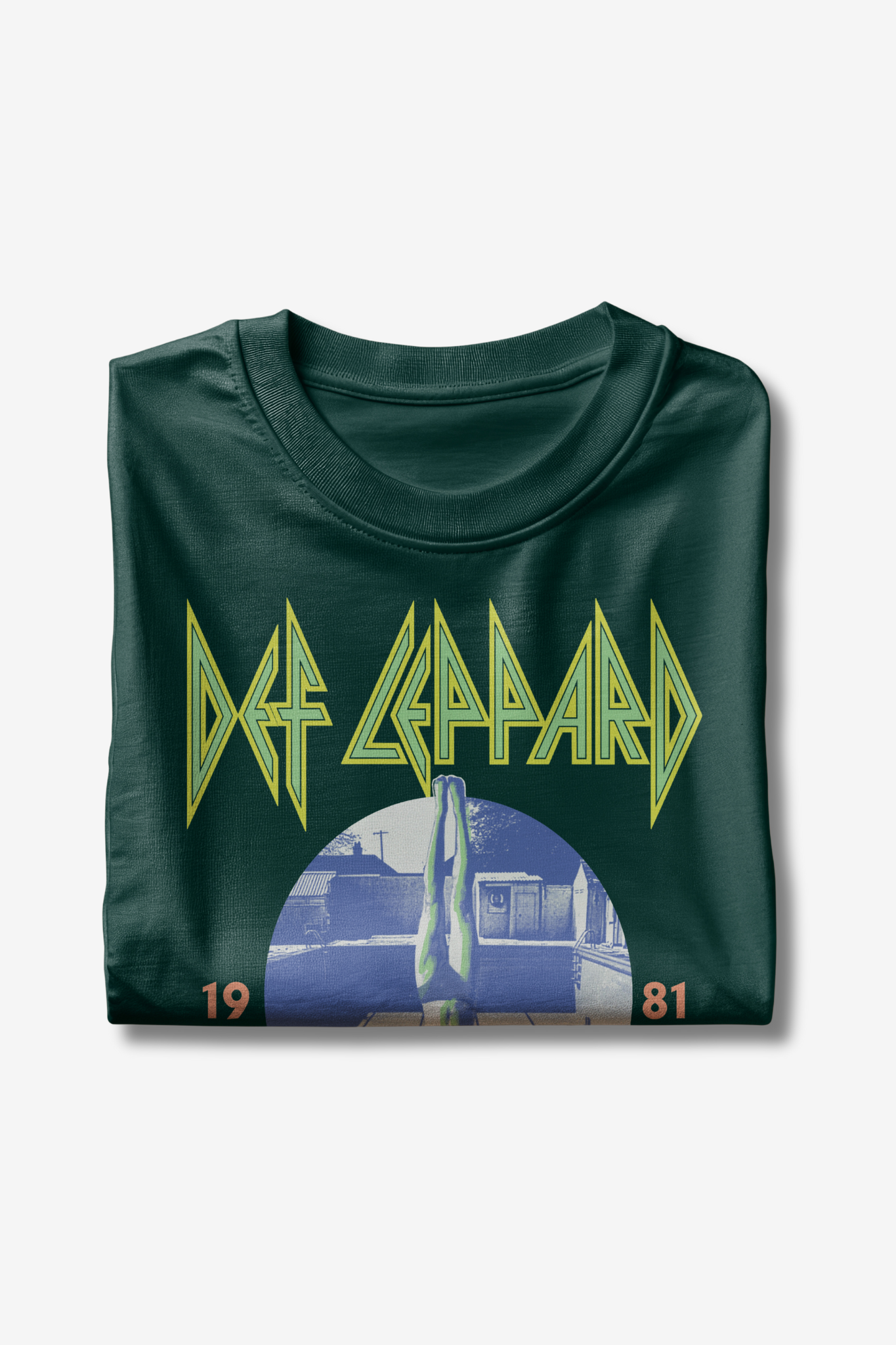 Def Leppard High n' Dry 1981 Green T-Shirt