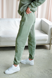 Solid Green Sweatpants